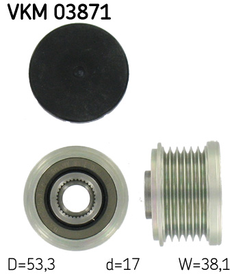 Sistem roata libera, generator VKM 03871 SKF